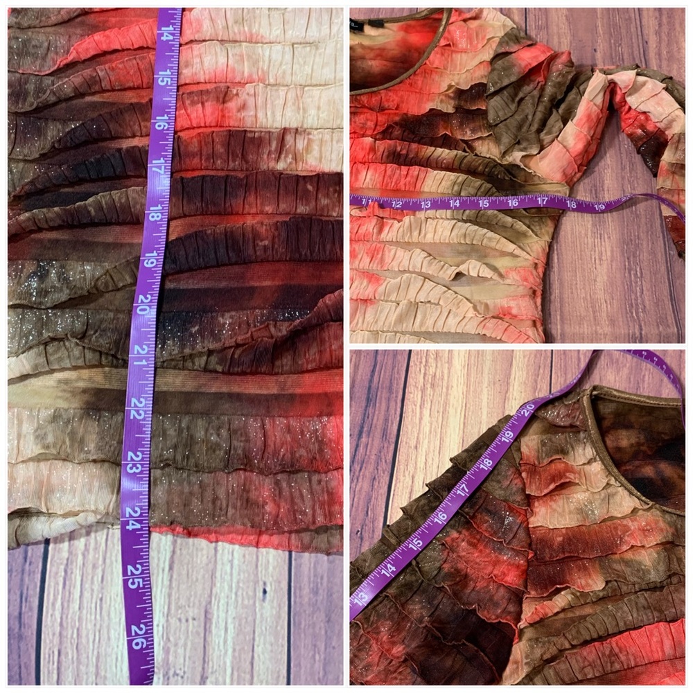 Notations Ruffle 3/4 Sleeve Blouse - Picture 12 of 12